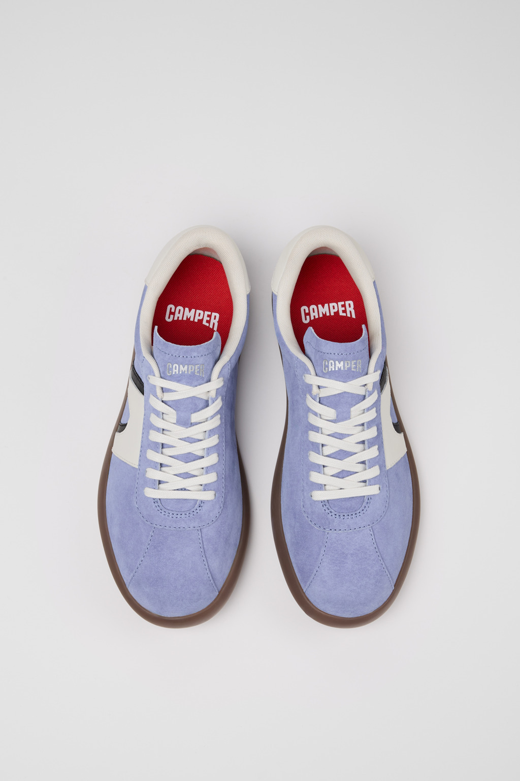 Multicolor Nubuck and Leather Sneakers for Men. - 4