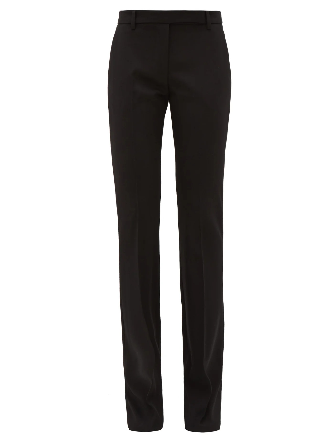 Flared virgin-wool trousers - 1