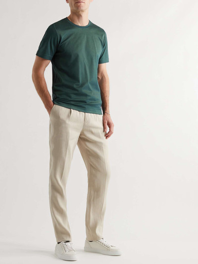 Canali Slim-Fit Mercerised Cotton-Piqué T-Shirt outlook