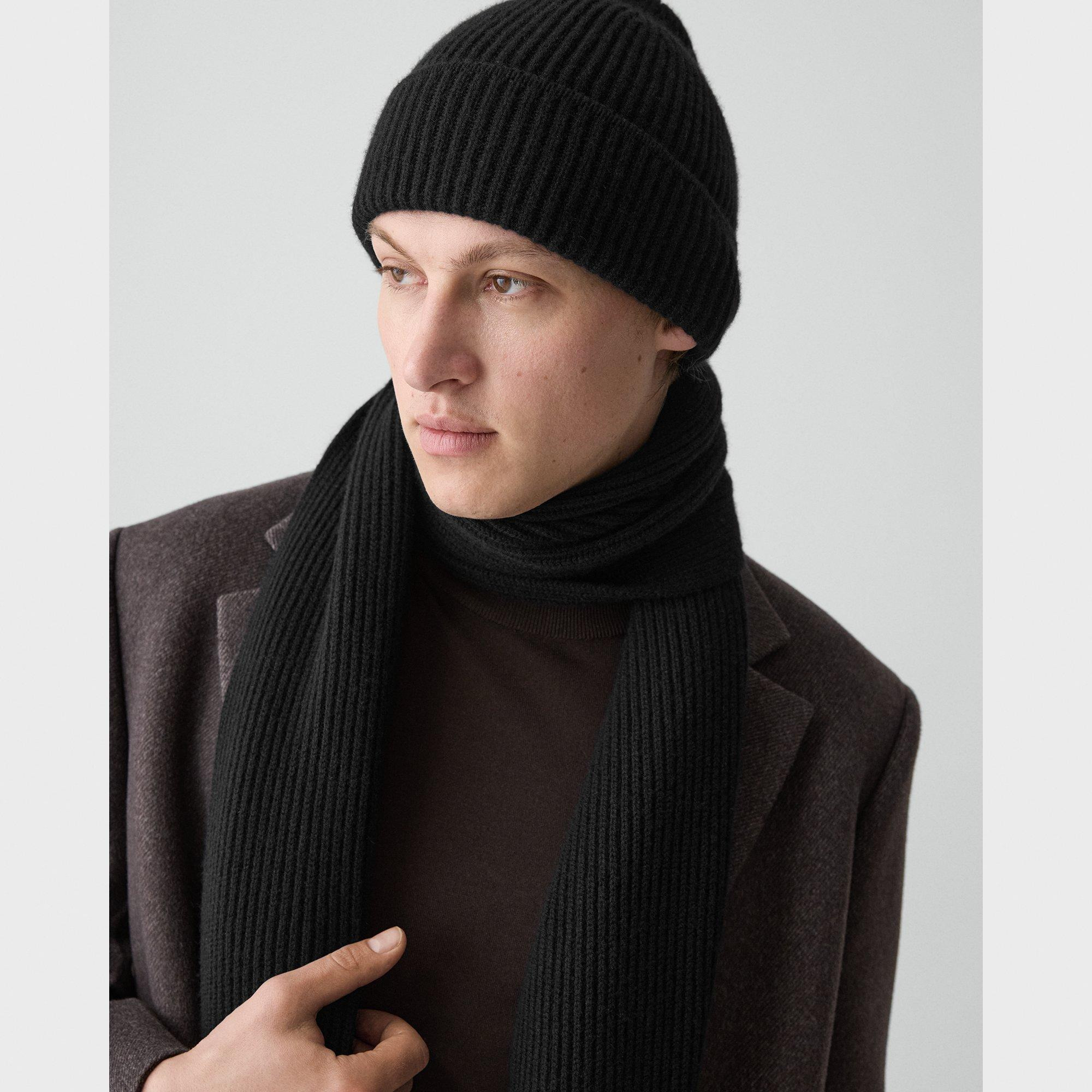 Ribbed Beanie in Cashmere - 2