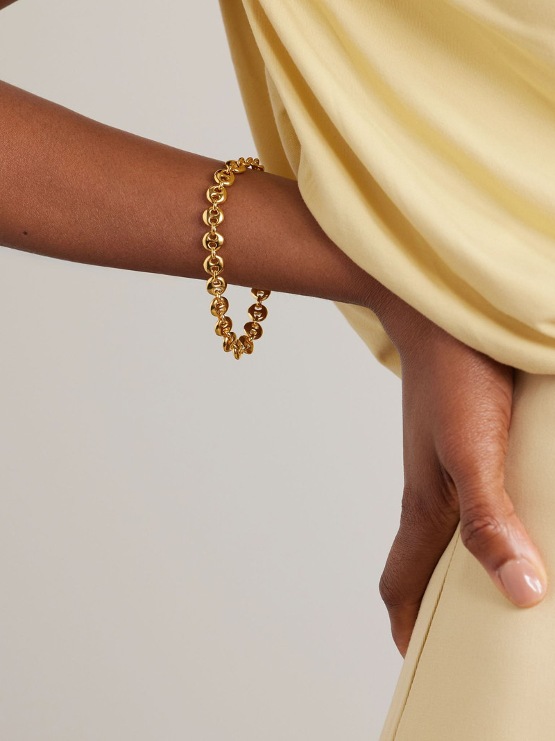 Sophie Buhai Small Circle Link gold vermeil bracelet Gold outlook