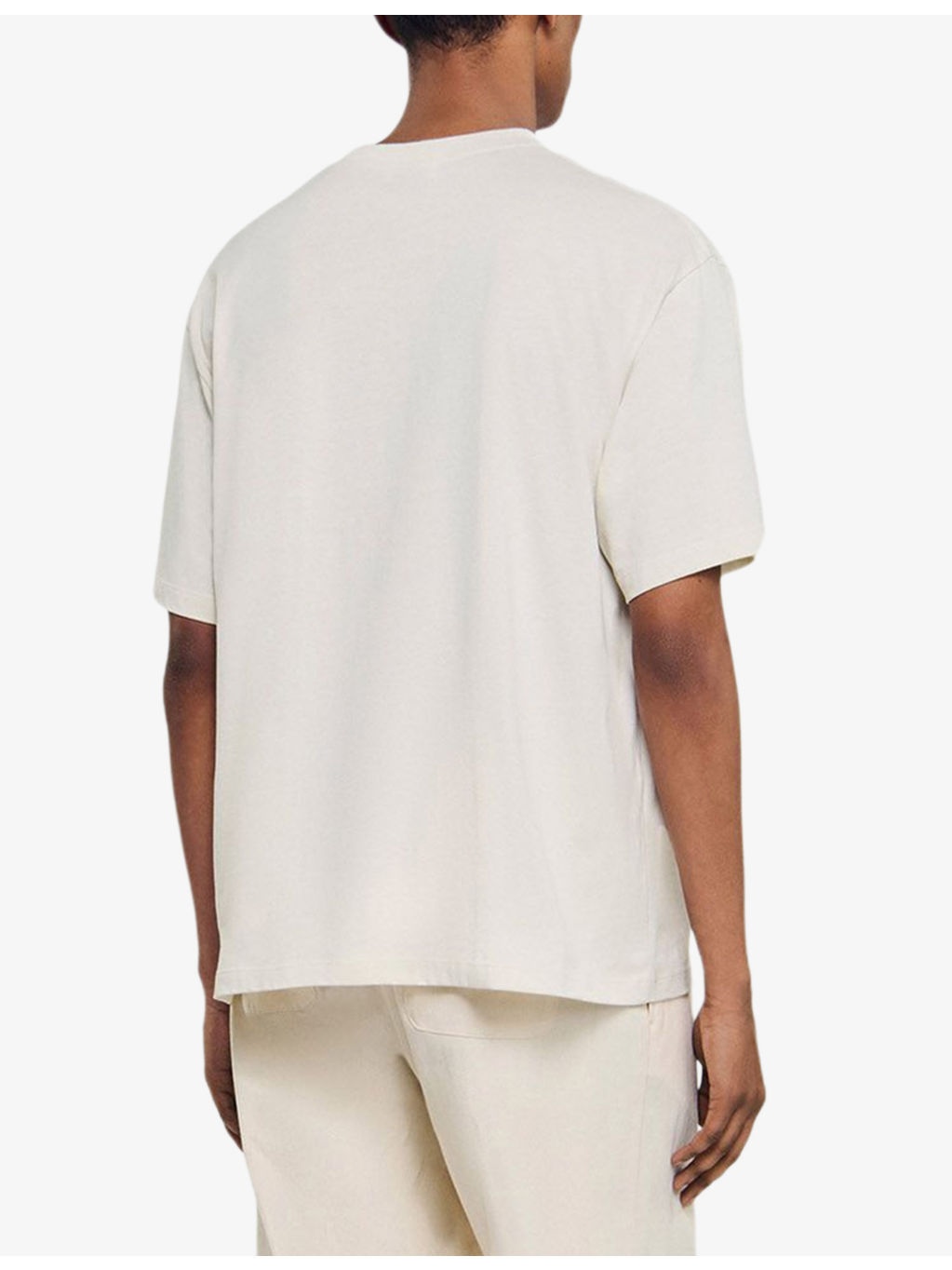 Logo-Patch Crewneck Cotton T-Shirt - 4