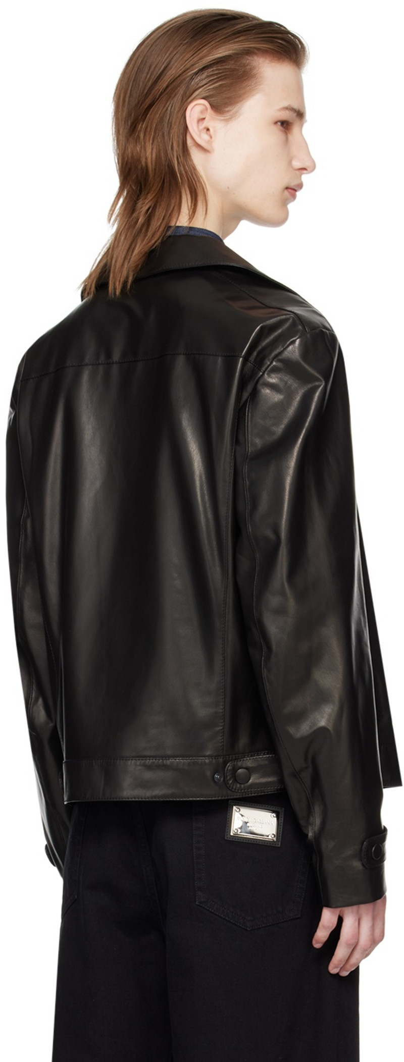 Black Plongé Leather Jacket 3