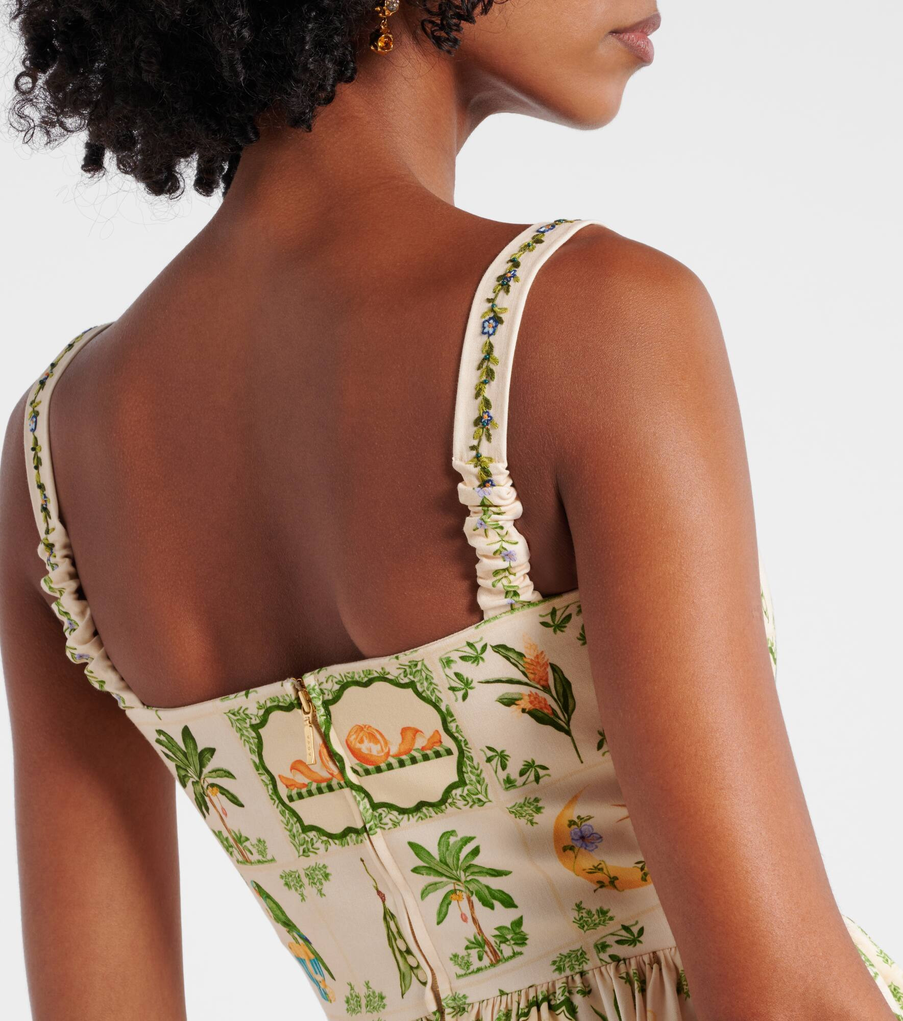 Lima floral cotton-blend minidress - 6