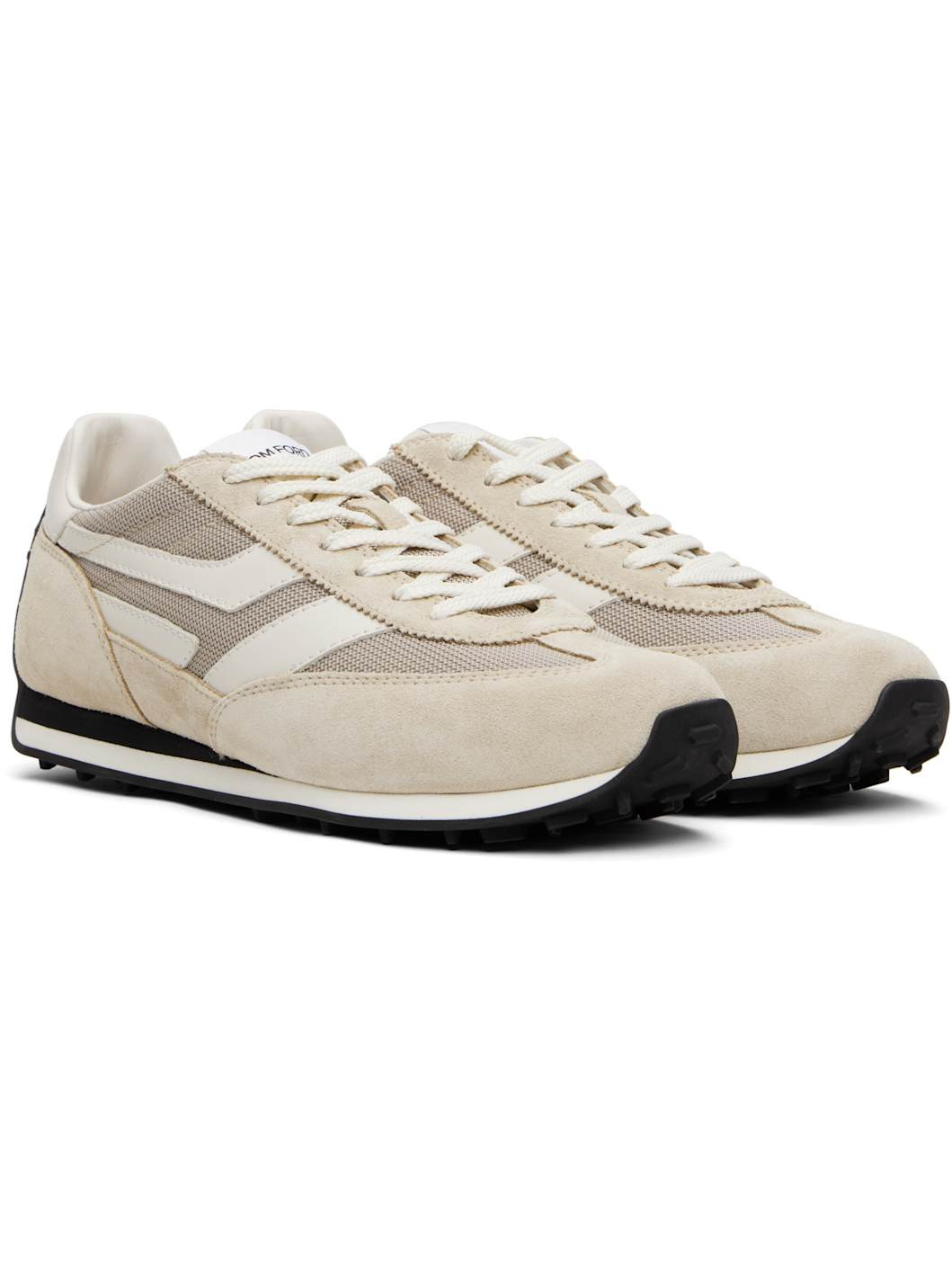 Beige Suede Mick Sneakers - 4