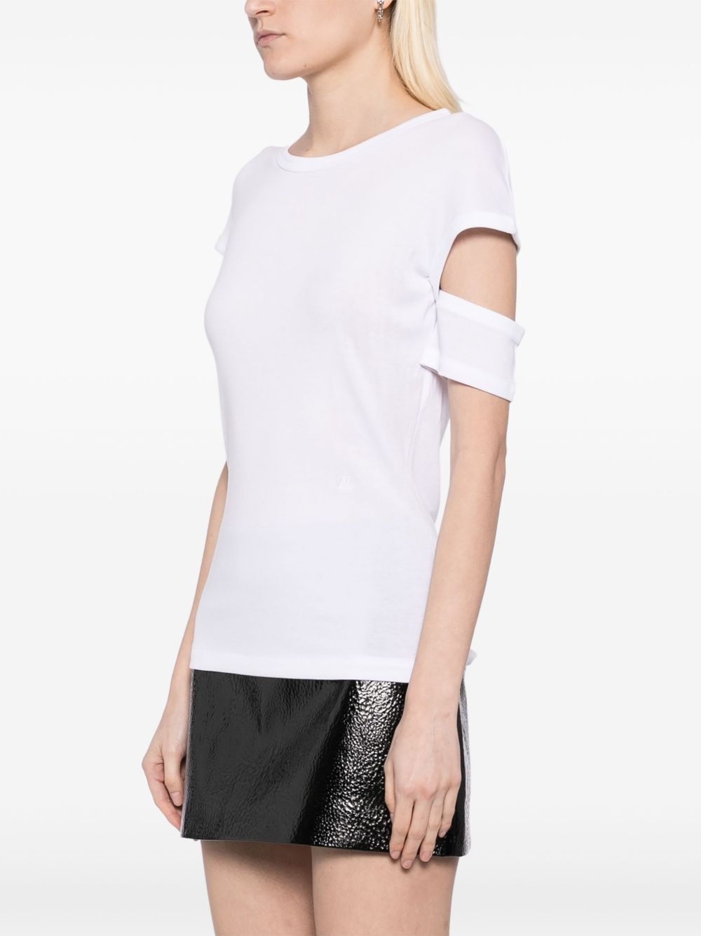 slashed shrunken T-Shirt - 3