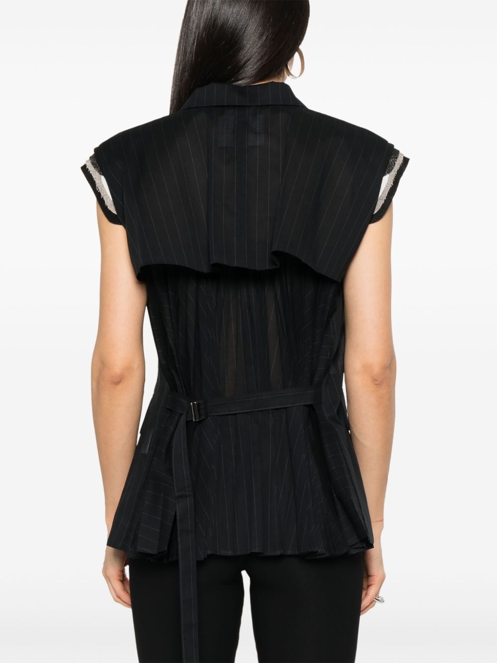 pinstriped waistcoat - 4