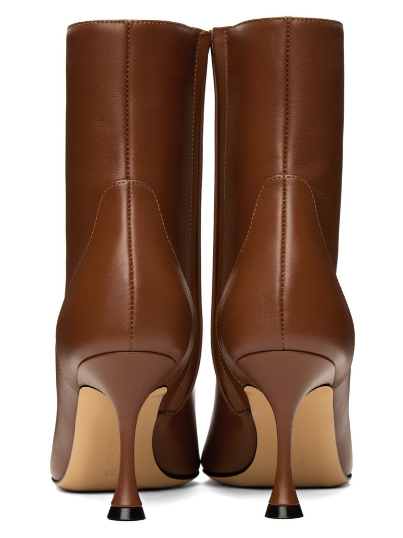 MACH & MACH Brown Dark 85 Ankle Boots outlook