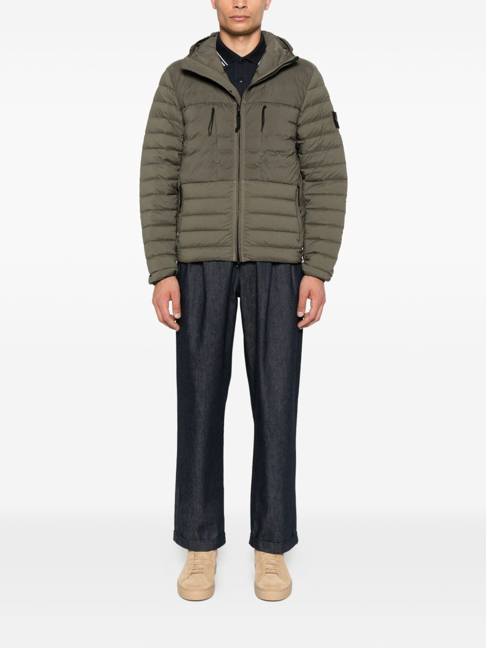hooded zip-fastening jacket - 2