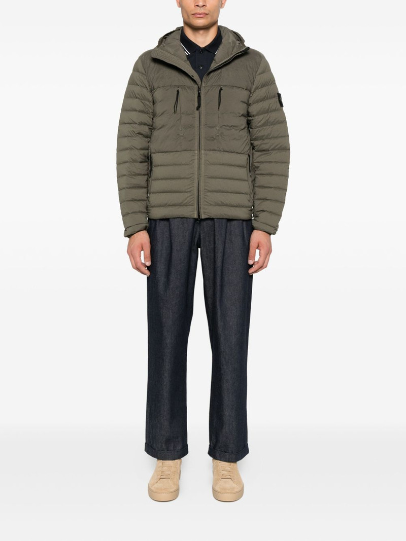 Stone Island hooded zip-fastening jacket outlook