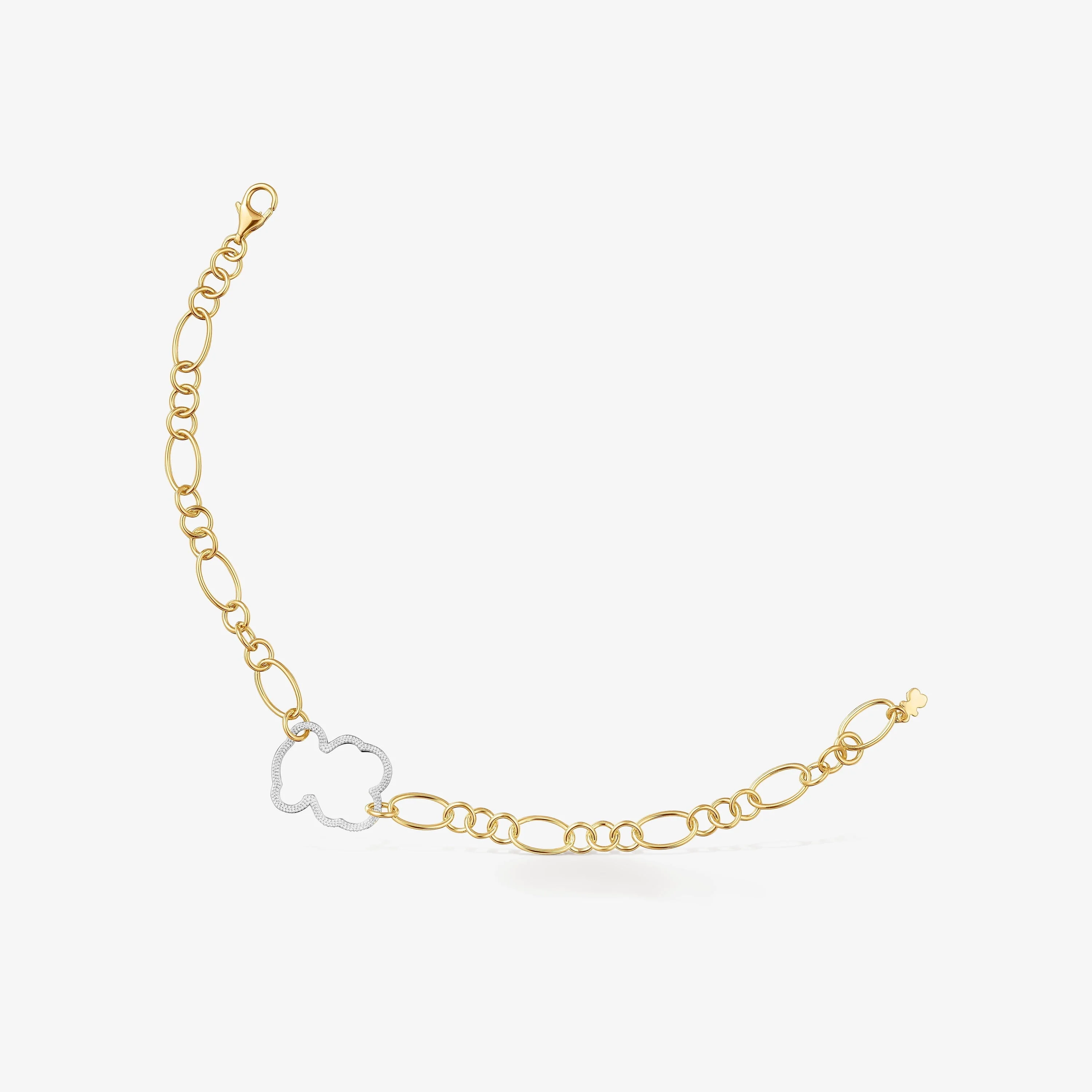 New Silueta two-tone bear chain Bracelet - 1