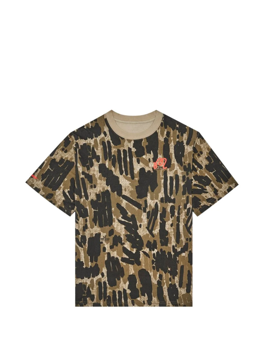camouflage-pattern T-shirt - 1