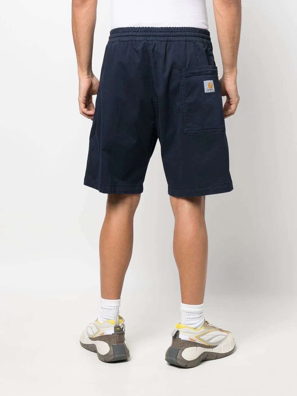 drawstring knee-length shorts - 4