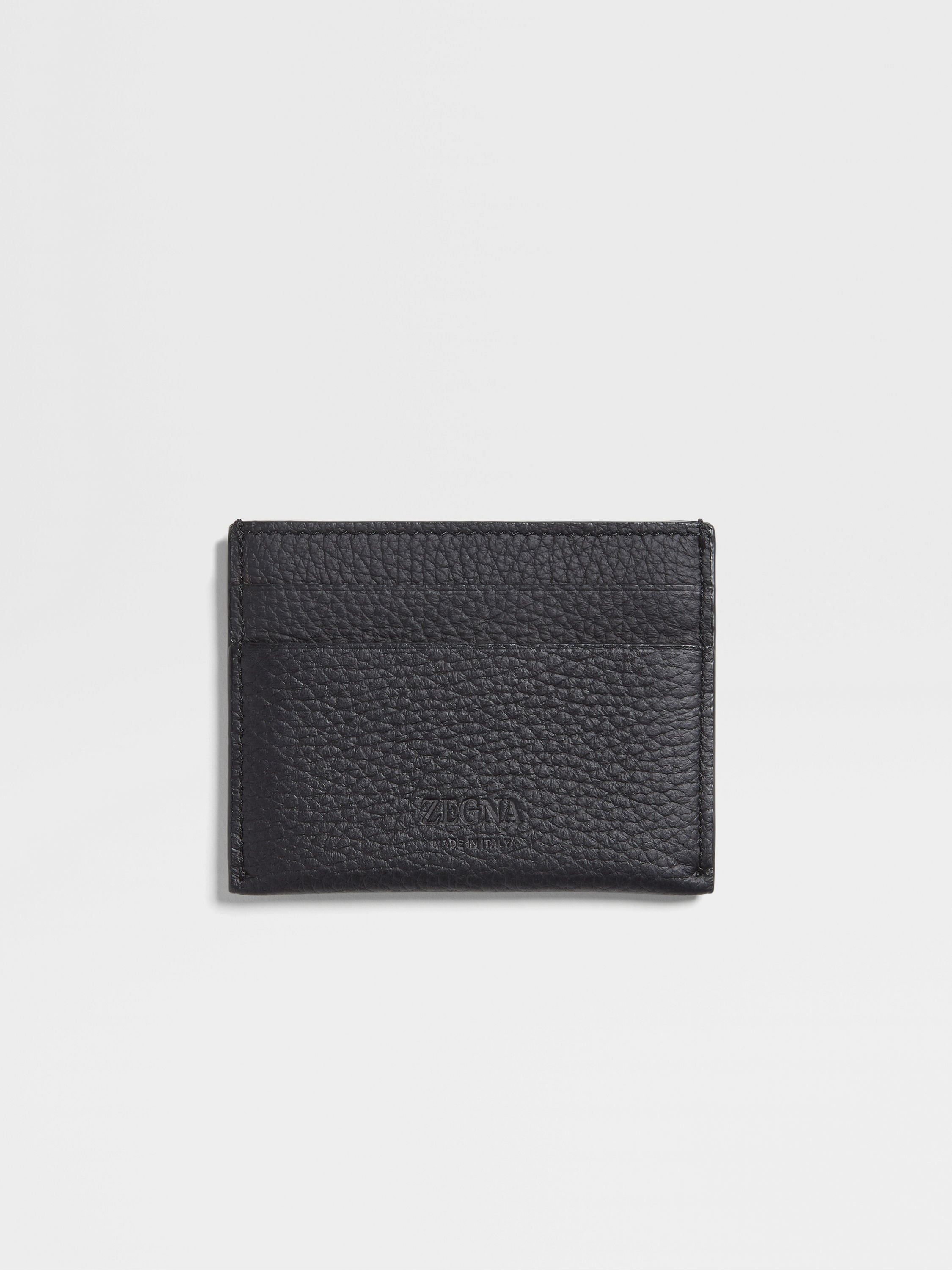 BLACK DEERSKIN CARD CASE - 3