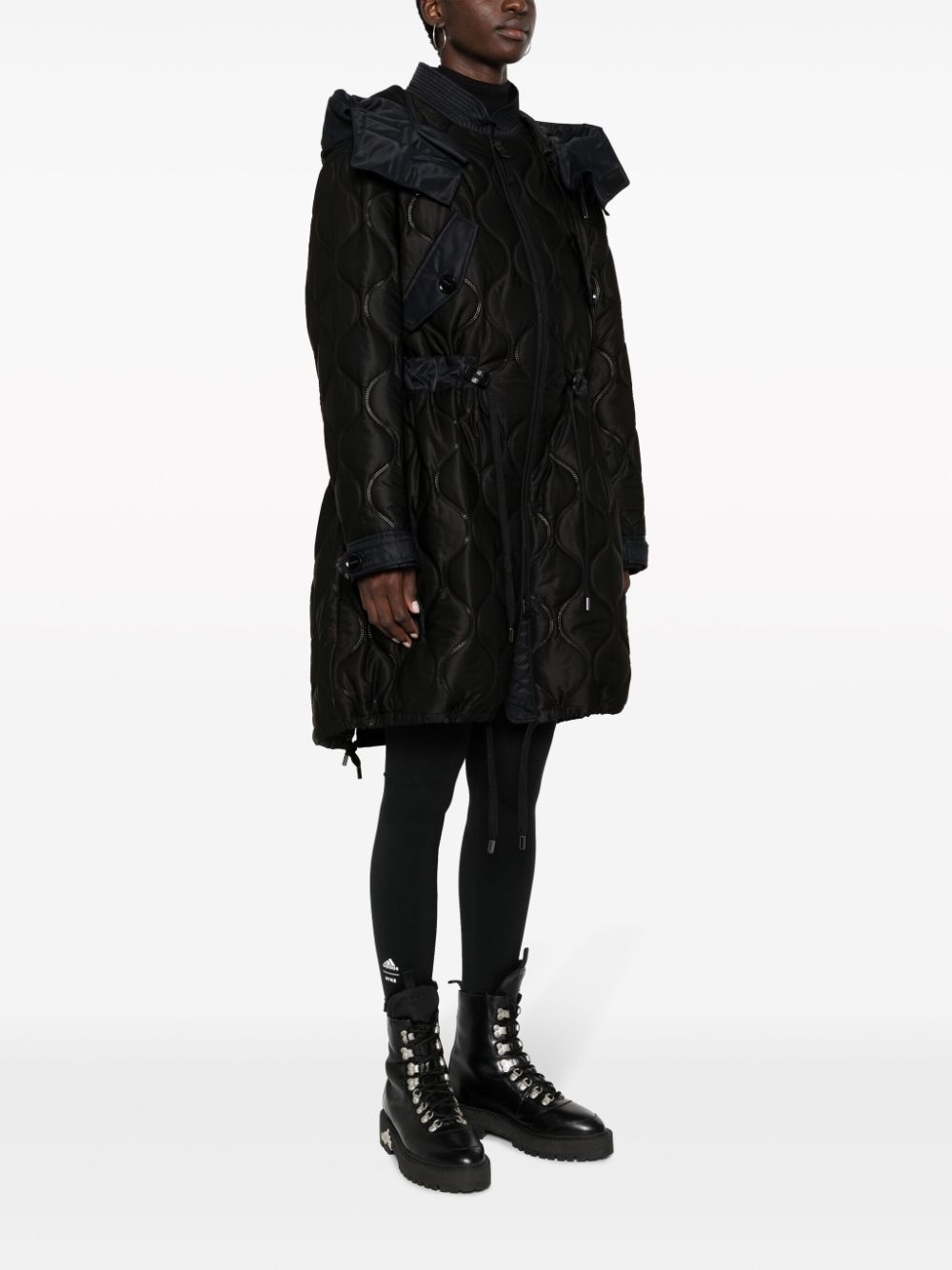 hooded padded coat - 3