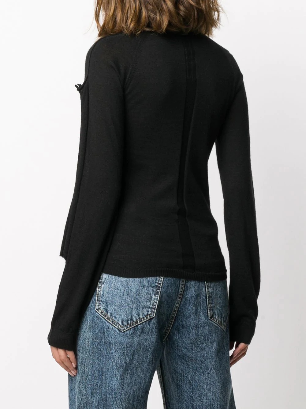 exposed-seam long sleeved top - 4