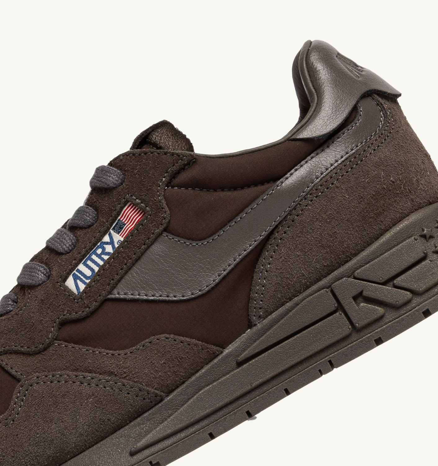 REELWIND LOW SNEAKERS IN MOREL NYLON AND SUEDE - 6