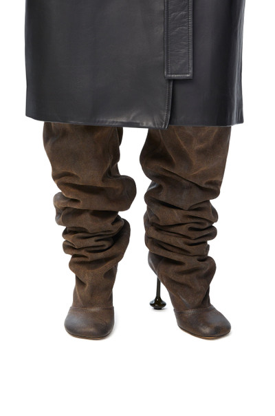 Loewe Toy over the knee boot in waxed suede outlook