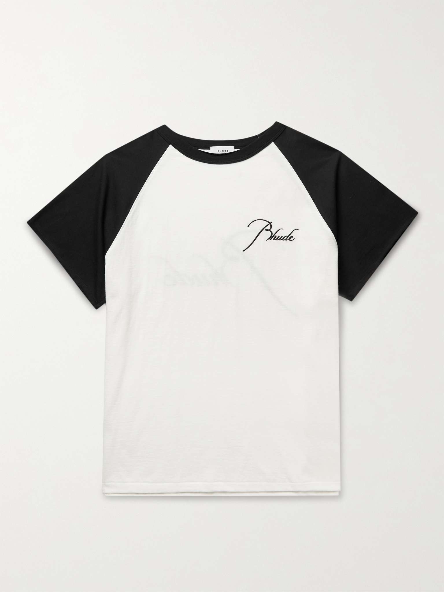 Logo-Embroidered Cotton-Jersey T-Shirt - 1