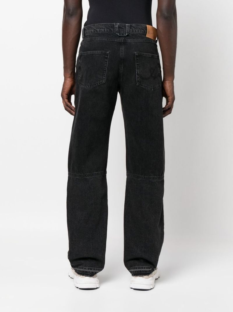 wide-leg organic-cotton jeans - 4