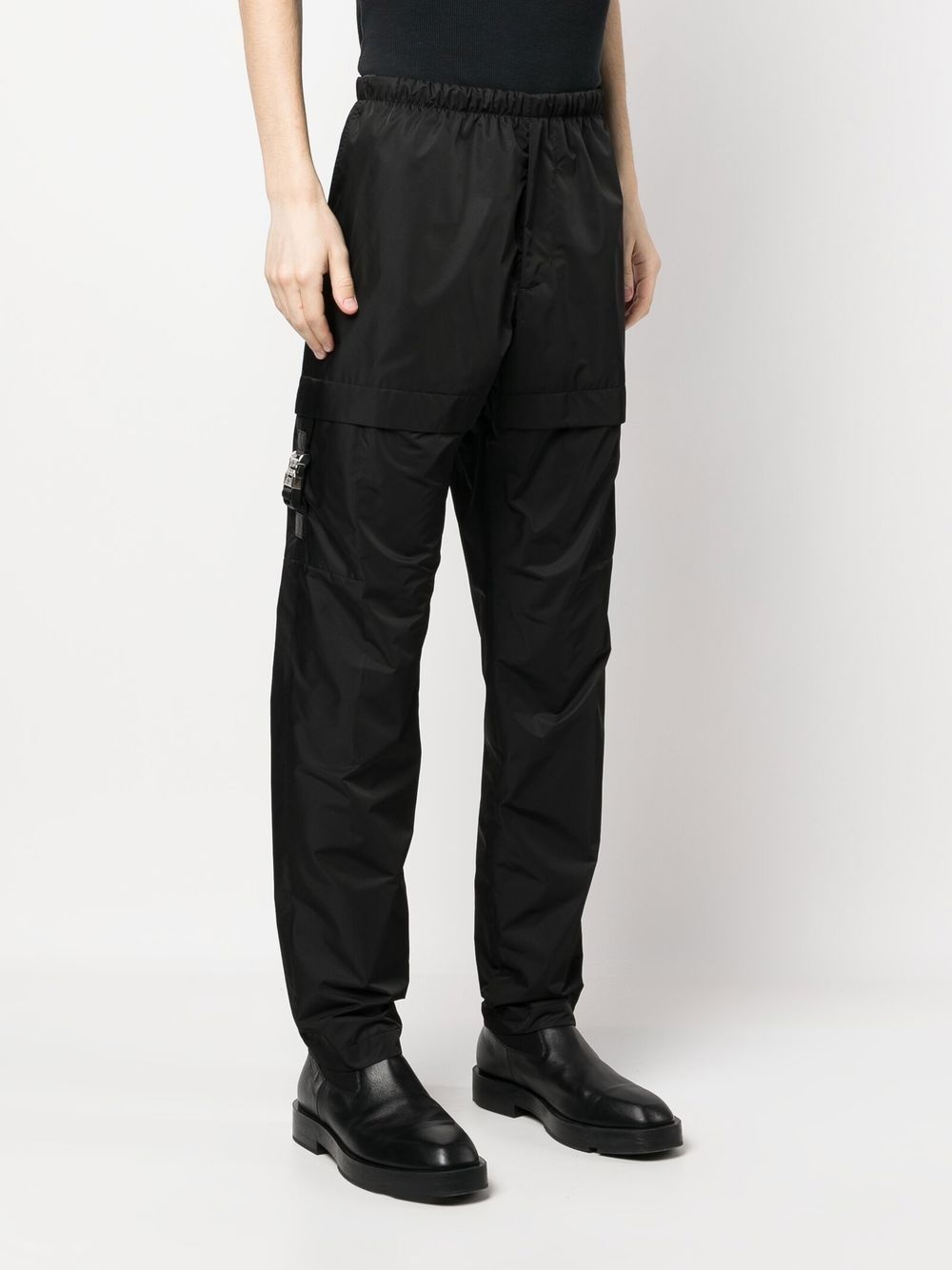 4G-buckle straight-leg cargo trousers - 3