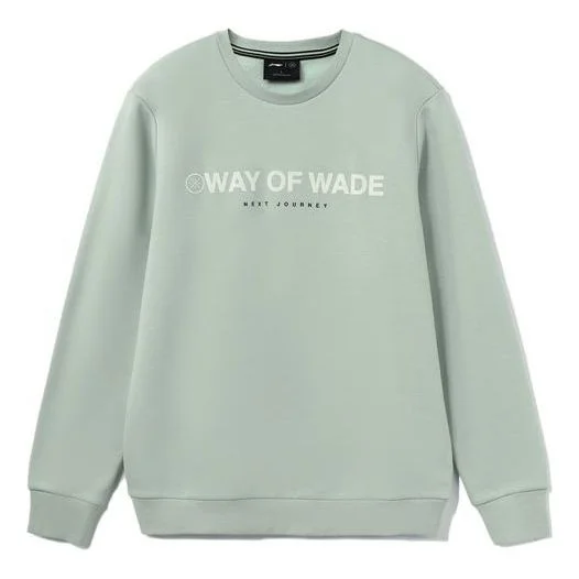 Li-Ning Wade Series Logo Printing Fleece Lined Stay Warm Reflective Pullover 'Green' AWDR839-4 - 1