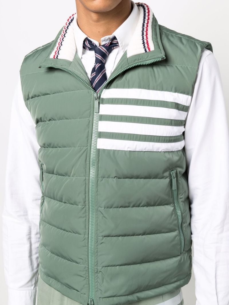 4-bar stripe padded gilet - 5