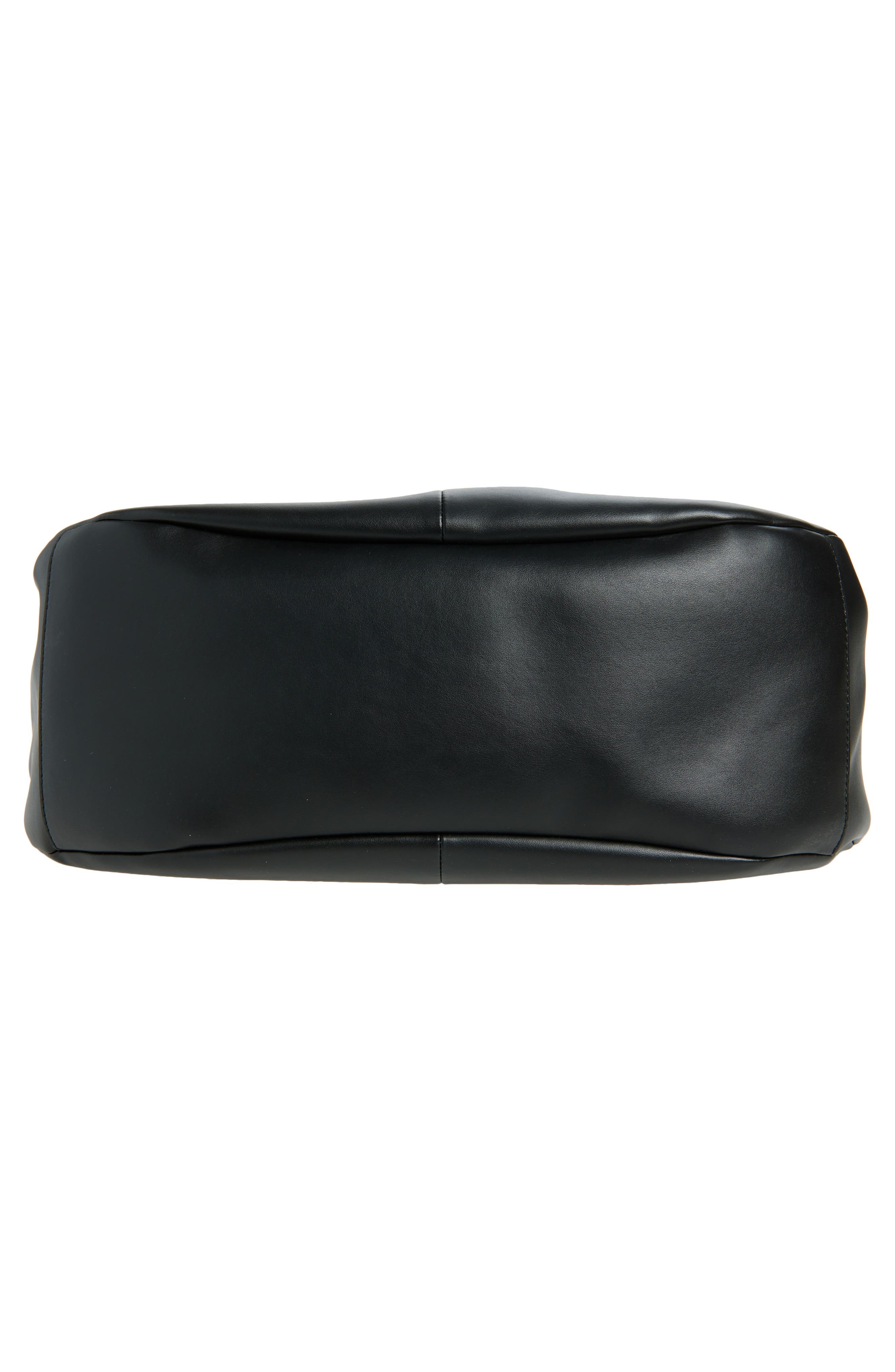 Ganni Medium Bou Leather Hobo Bag in Black at Nordstrom - 6