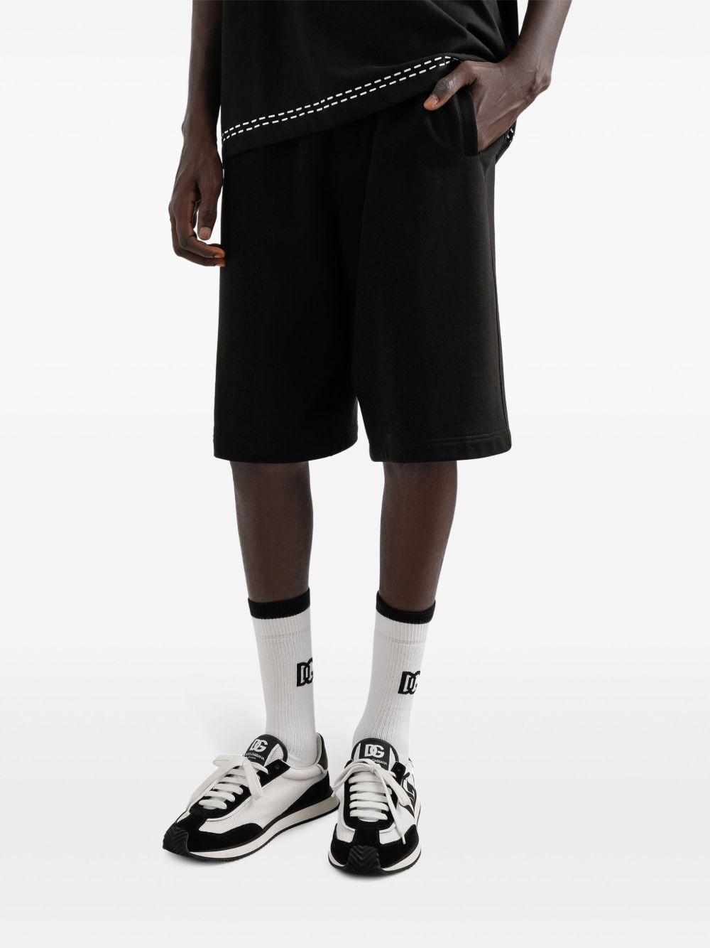 logo-embossed shorts - 4