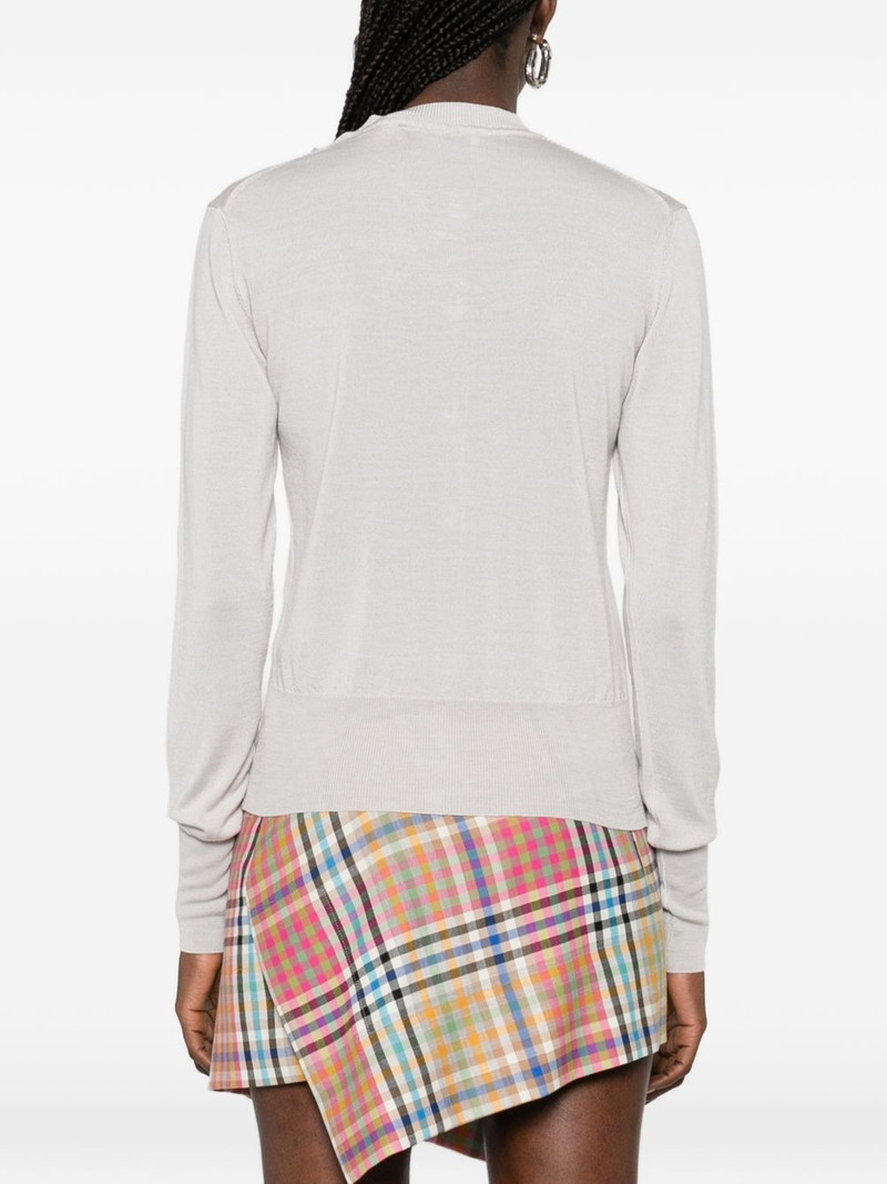 logo-detail buttoned cardigan 4