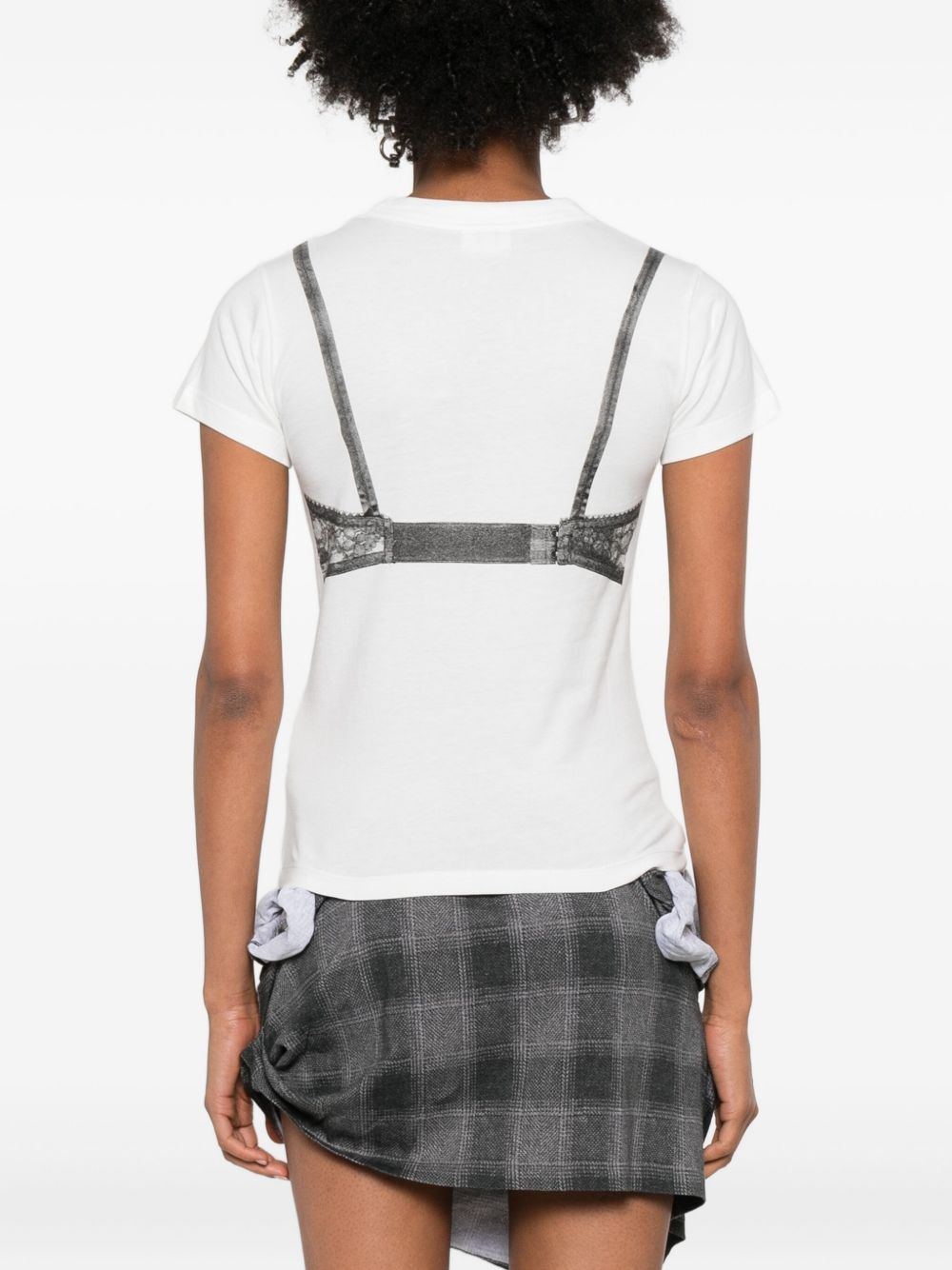 Bra Trompe L'Oeil cotton T-shirt - 4