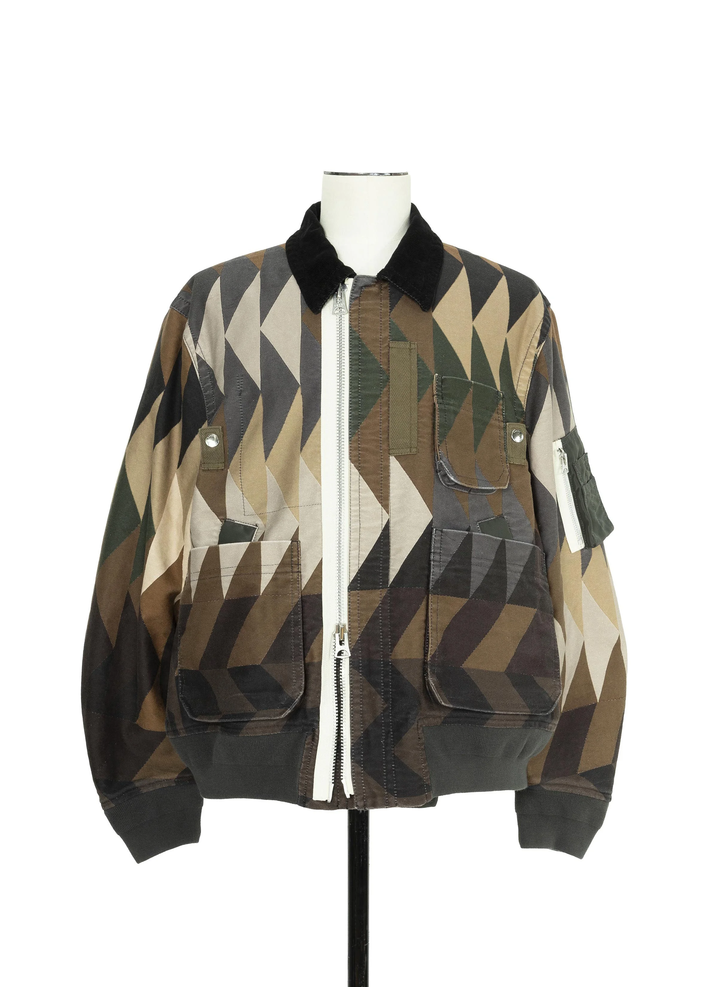 sacai x A.P.C. Quilts Blouson - 1