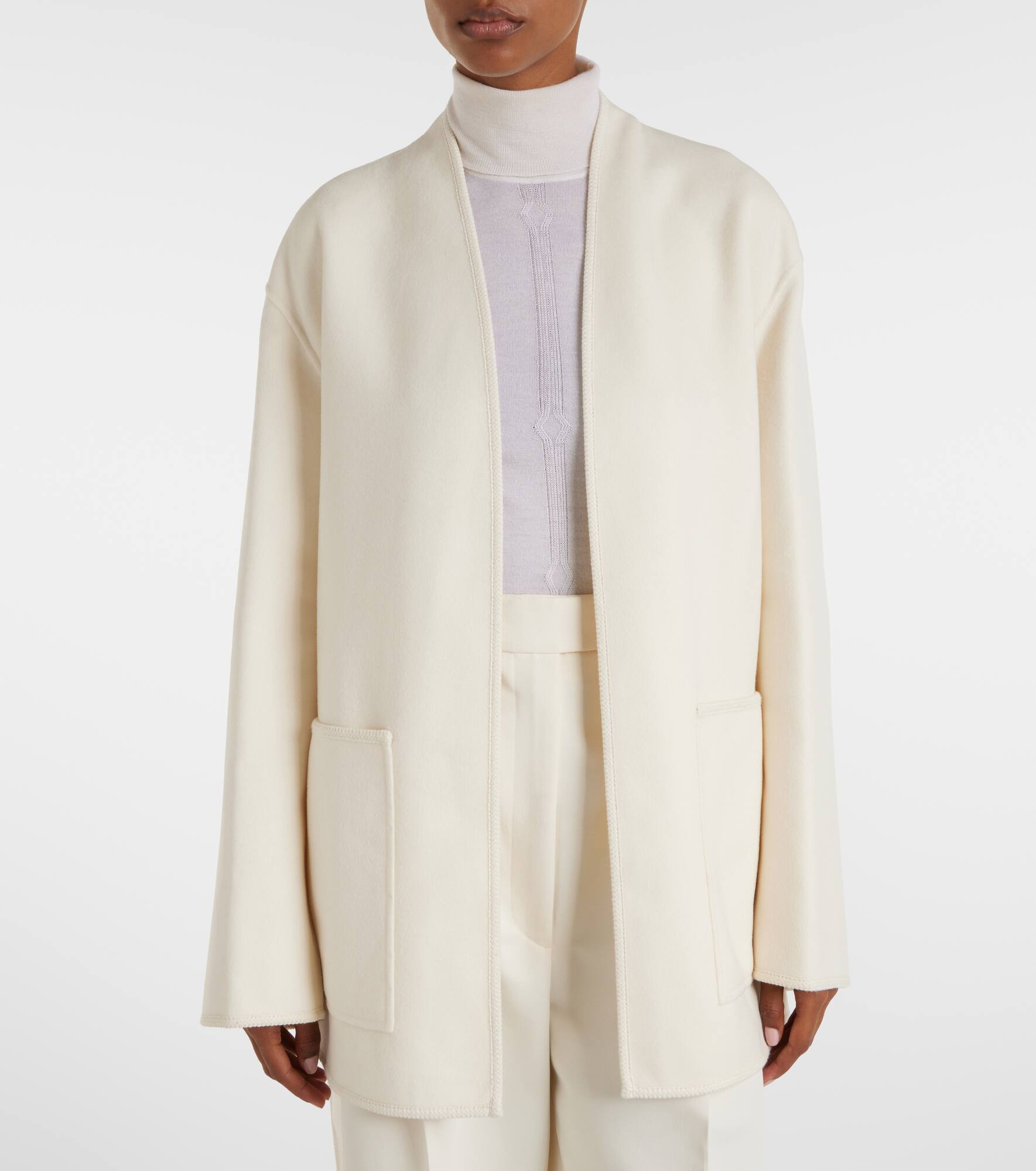 Belted wool jacket - 6