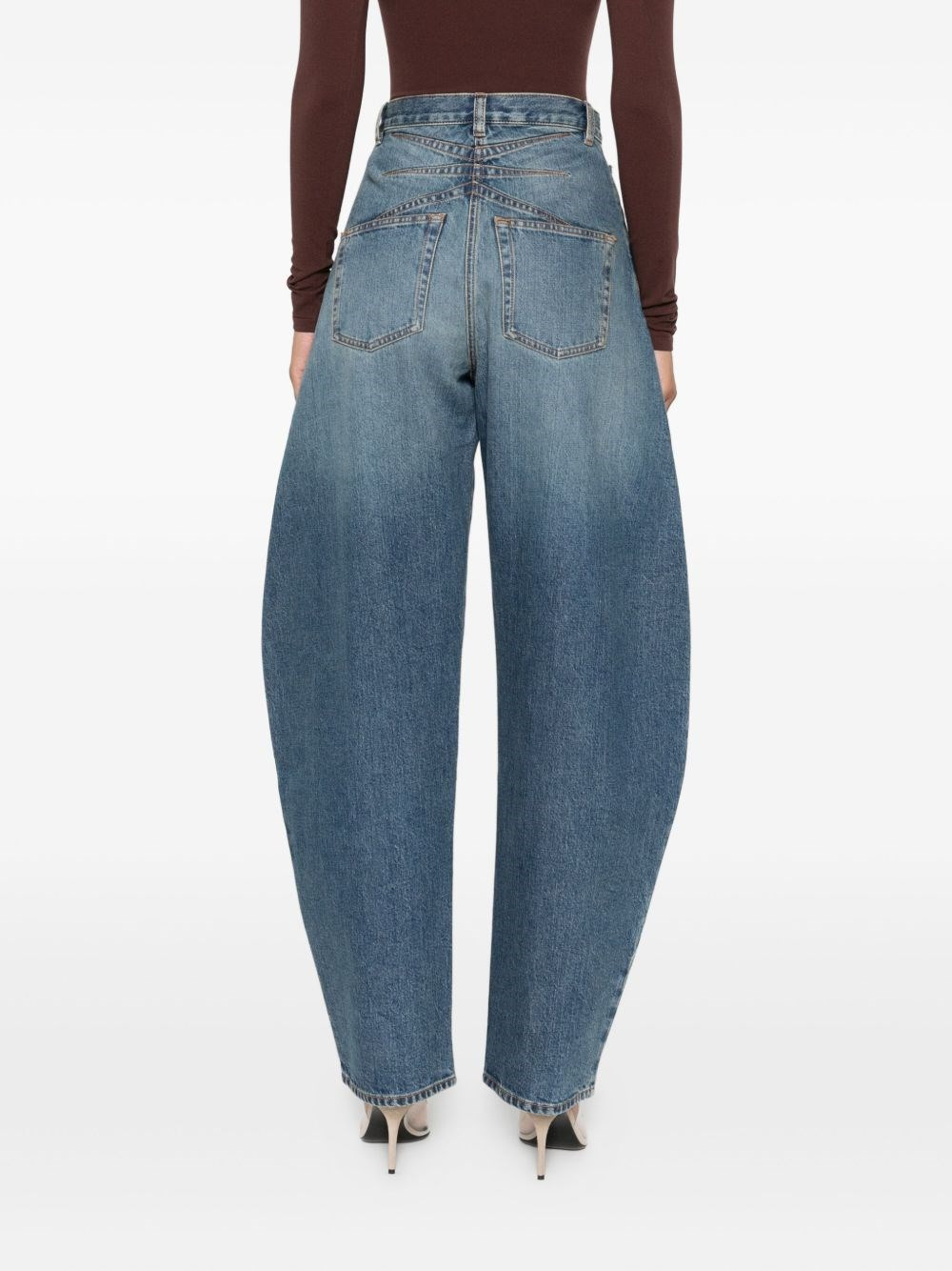 Round denim jeans - 3
