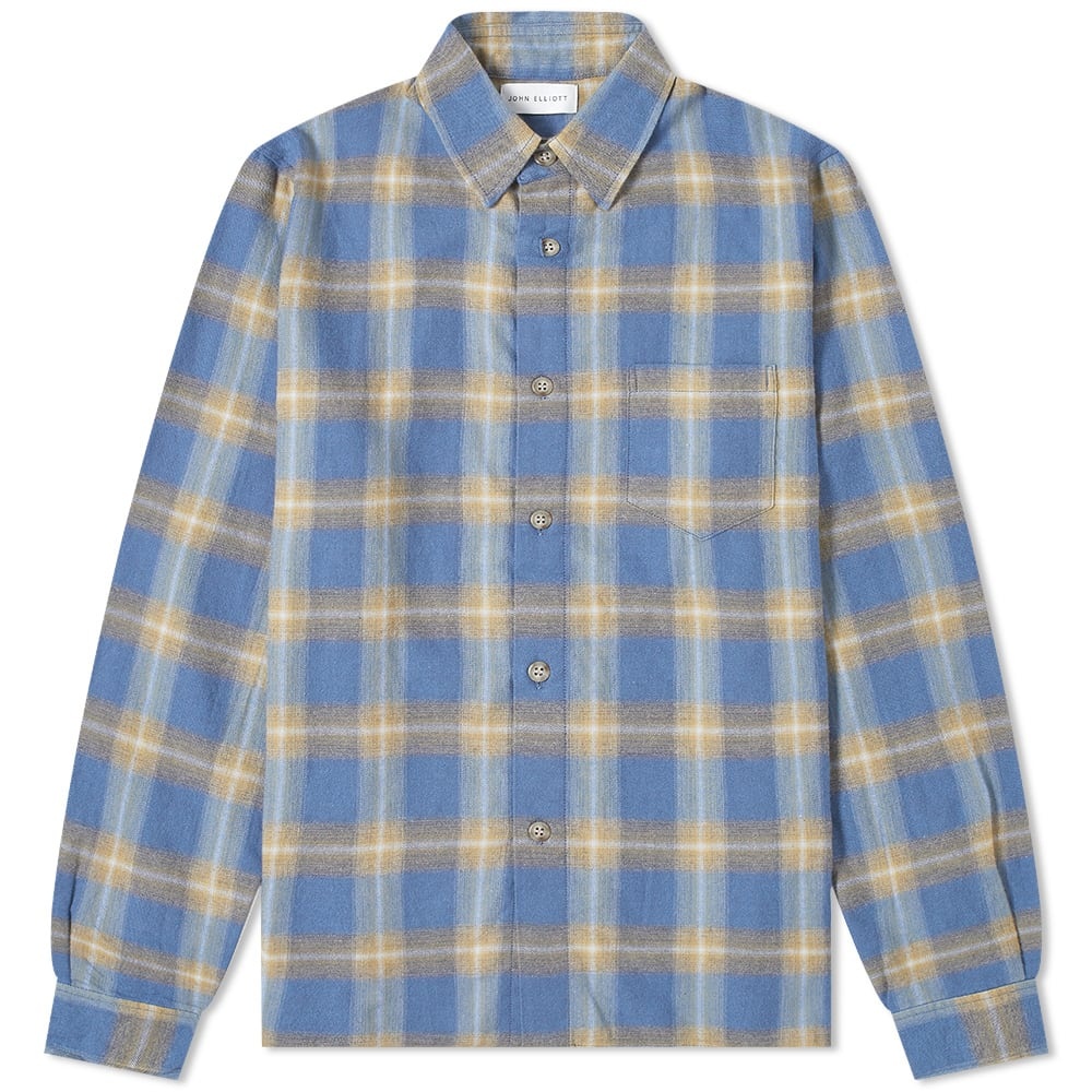 John Elliott Sly Cotton Straight Hem Shirt - 1