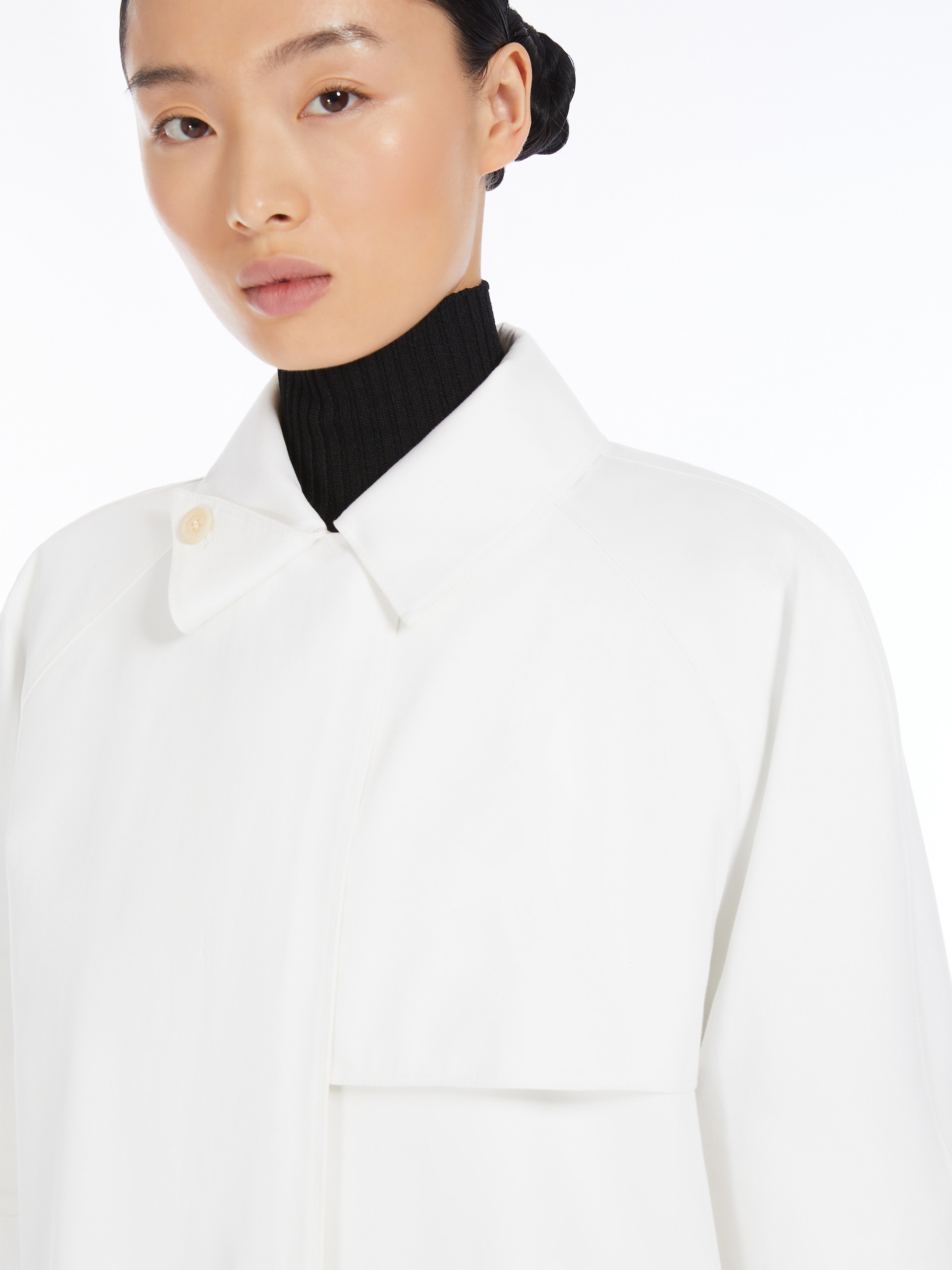 BABA Water-repellent gabardine trench coat - 6