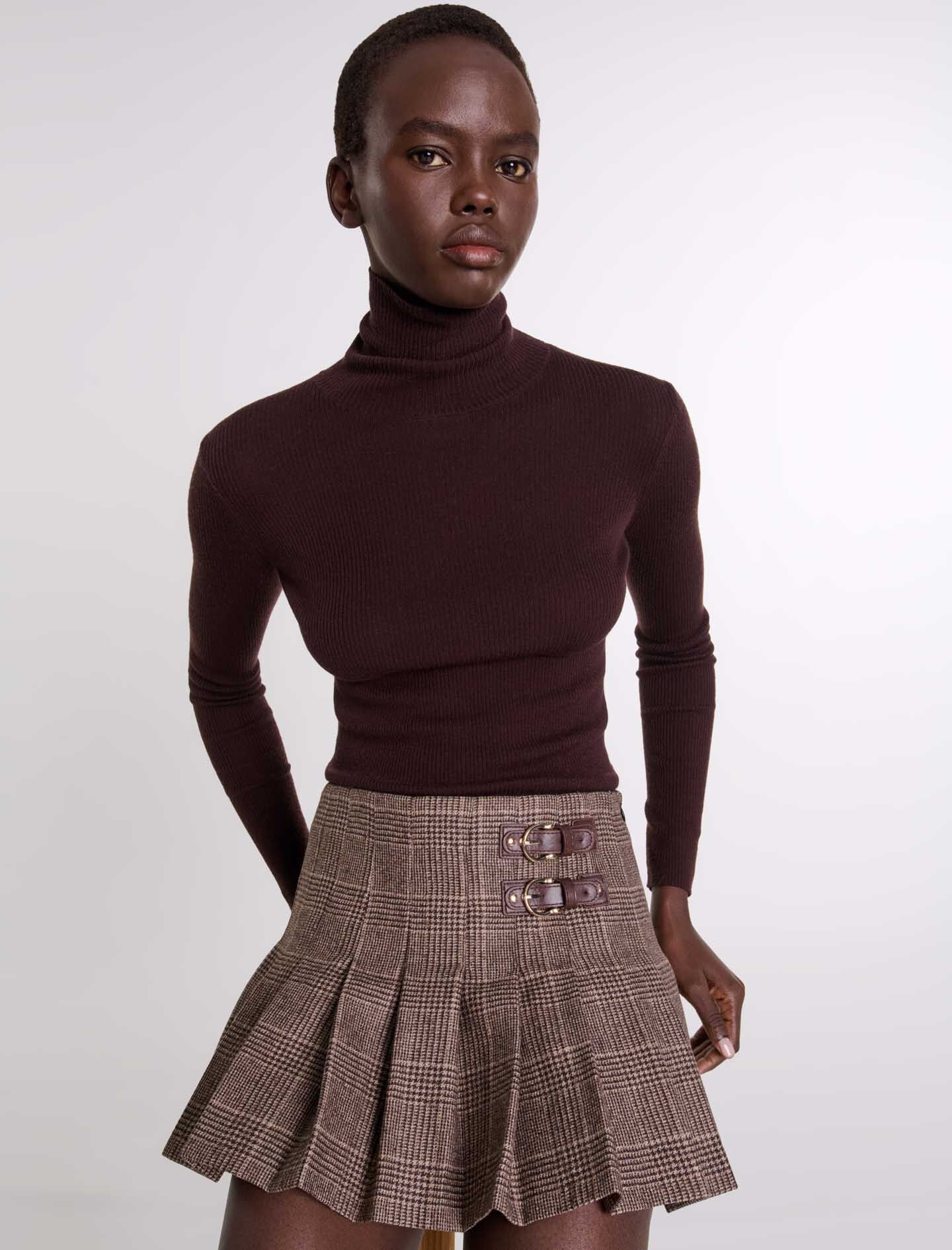 Short pleated skirt - 7