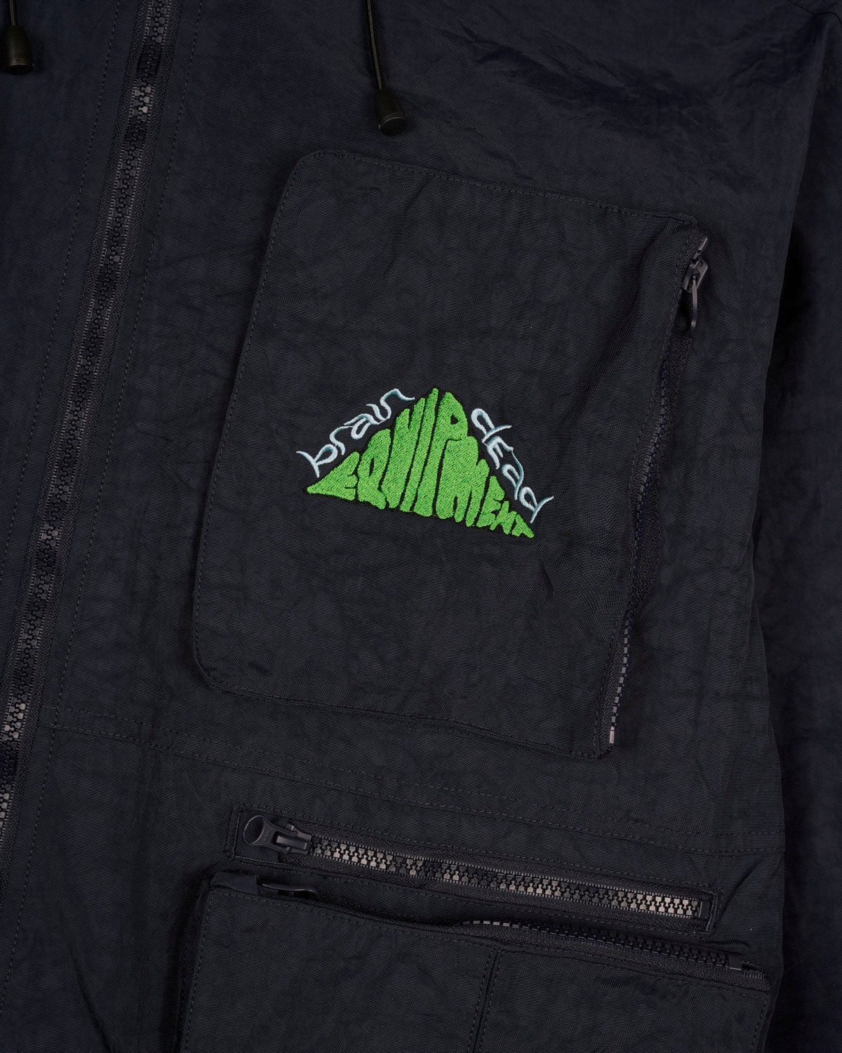 Cropped Hunting Jacket - Navy - 3