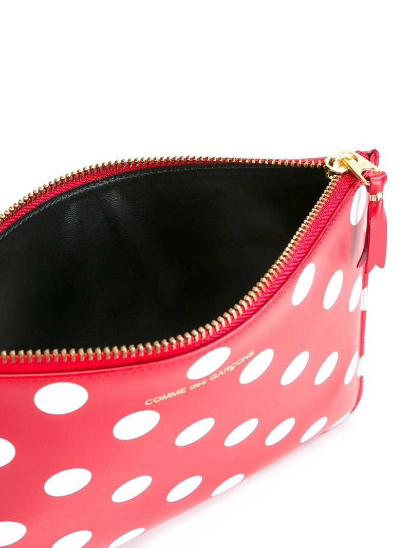 polka dot zipped 클러치 5
