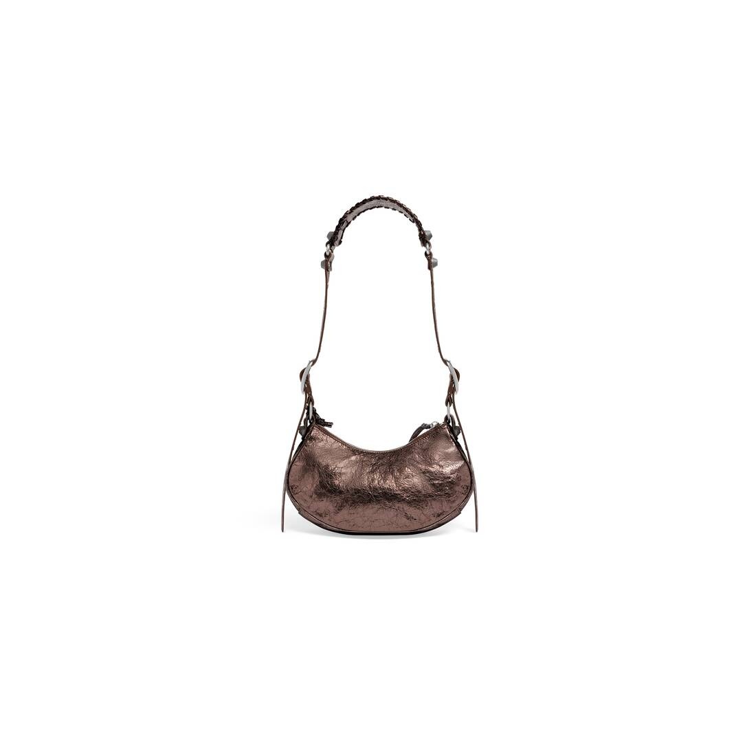Women's Le Cagole Xs Shoulder Bag Metallized in Bronze - 4