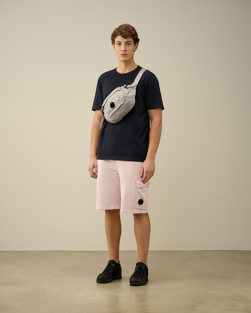 Cotton Diagonal Fleece Cargo Shorts 6