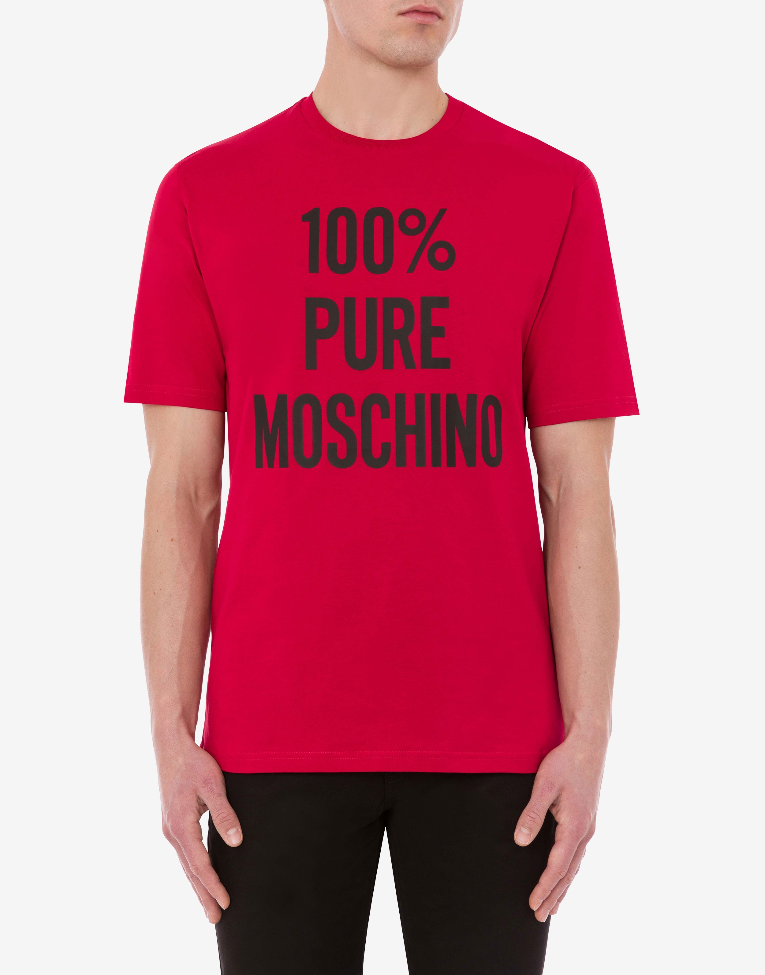 100% PURE MOSCHINO ORGANIC JERSEY T-SHIRT - 2