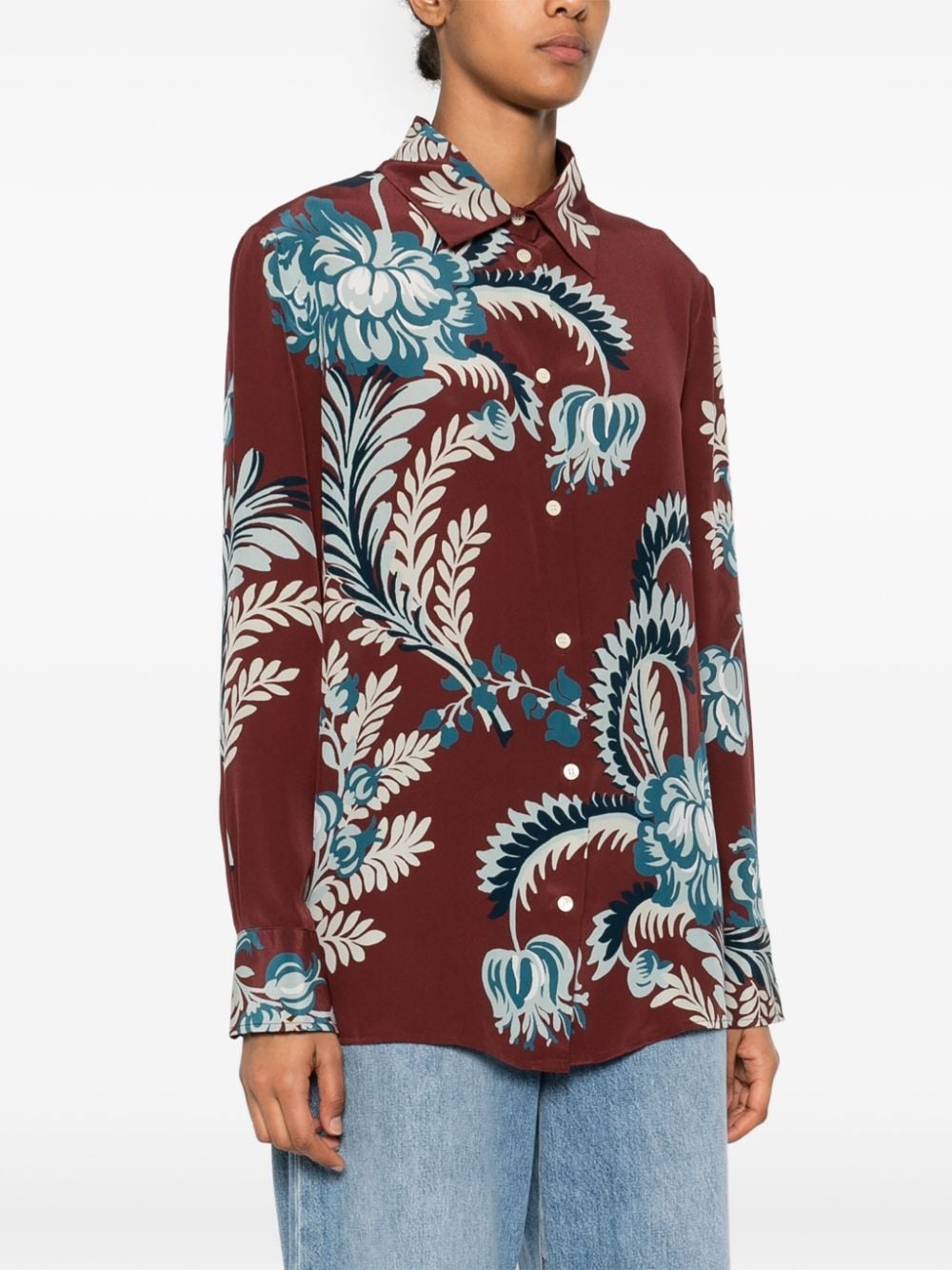 floral-print shirt - 3