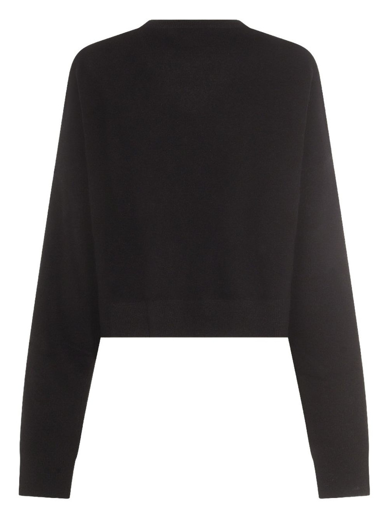 Blumarine crystal-embellished wool sweater outlook