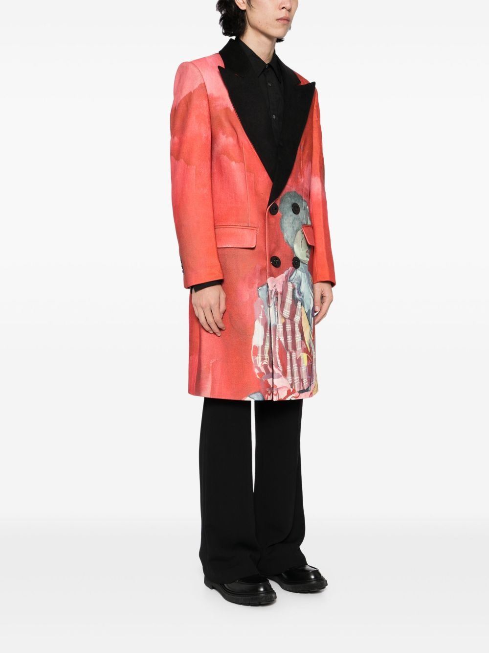 Watercolor girl coat - 3