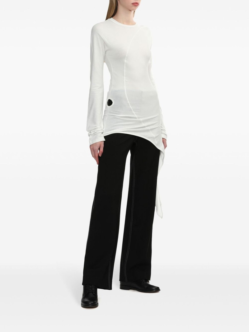 LOW CLASSIC draped-detail T-shirt outlook