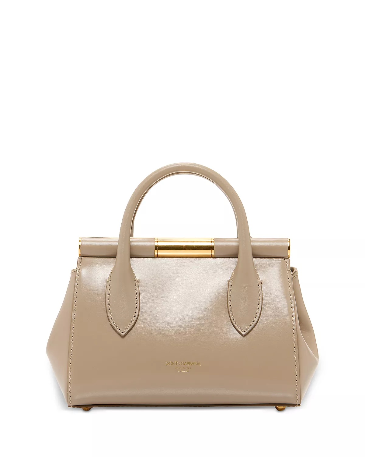 Leather Top Handle Bag - 5
