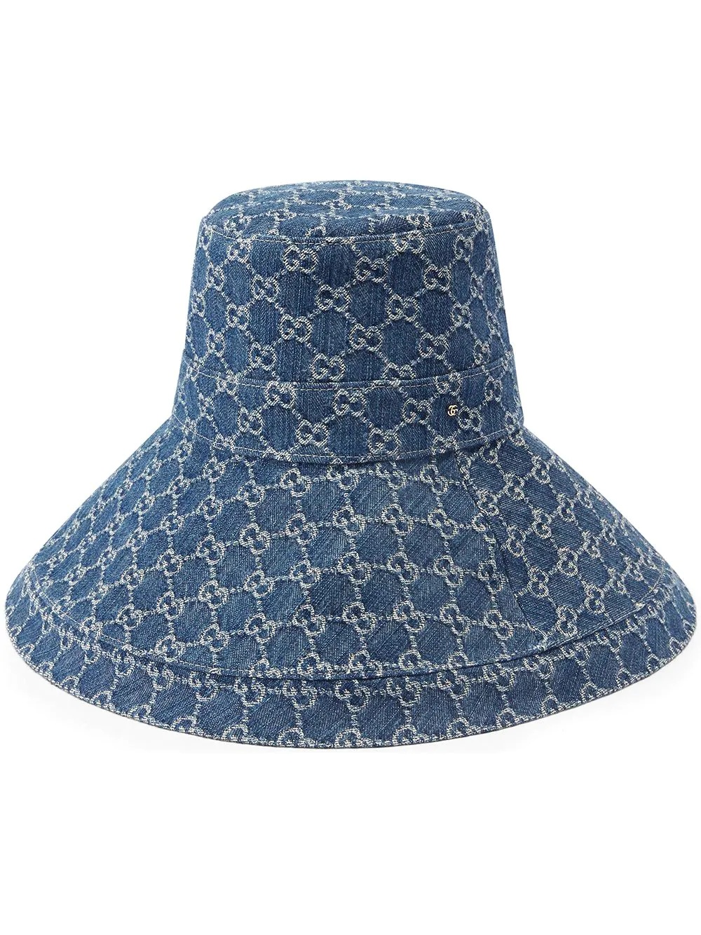 GG supreme denim wide brim hat - 1