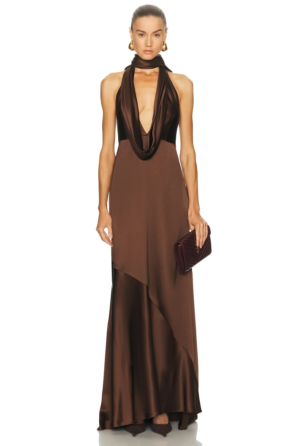 Scarf Maxi Dress - 1
