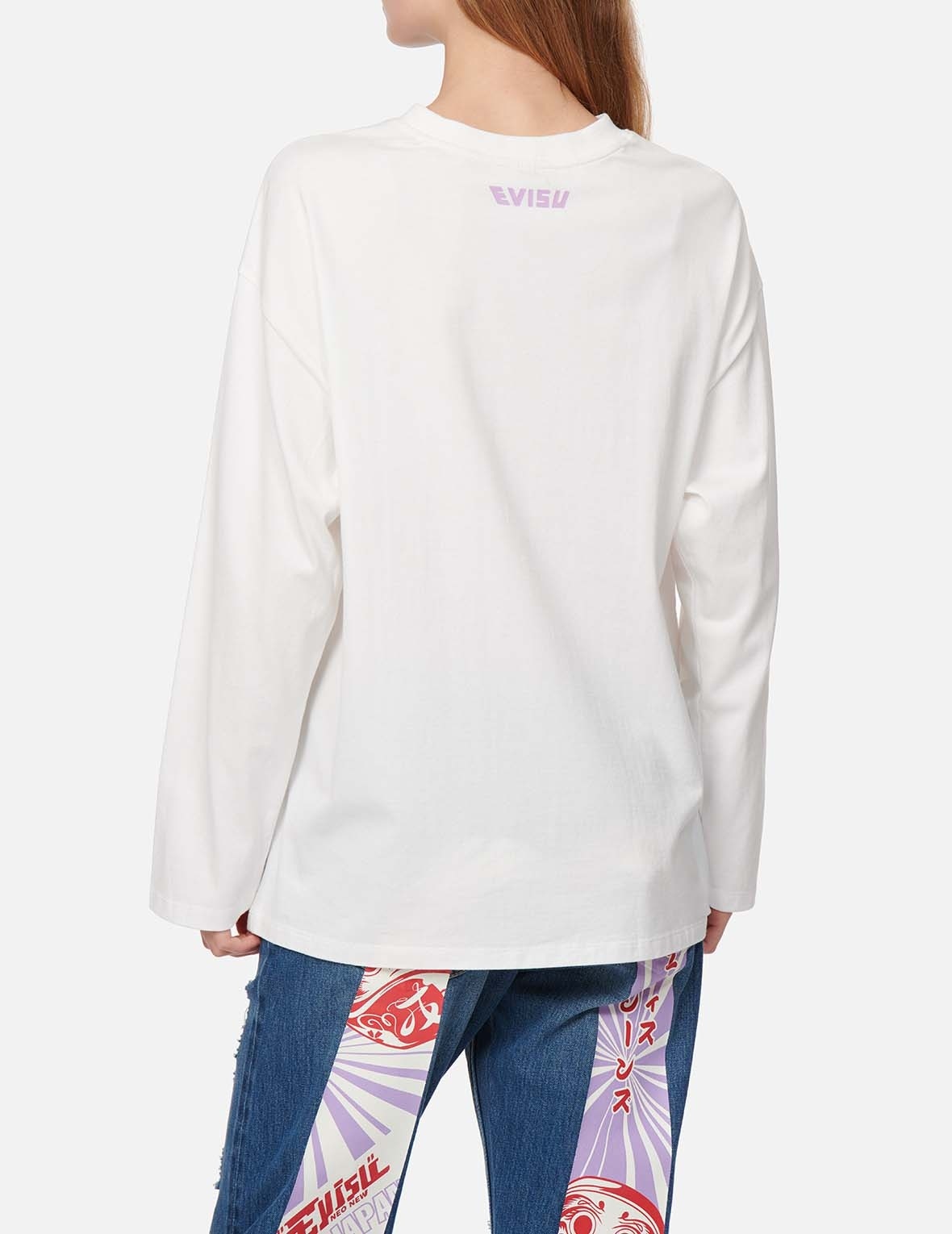 DARUMA AND LOGO PRINT T-SHIRT - 4